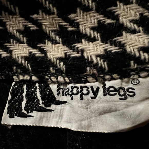 Wide Leg Vintage Wool Houndsooth black and white - Picture 7 of 10